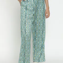 TOLIKE Women Floral Printed Relaxed Slim Fit Trousers-image-7