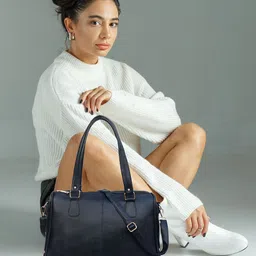 Mast & Harbour Oversized Structured Tote Bag with Quilted-picture-57