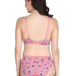 Liigne Pack Of 3 Everyday Printed Padded Bra Pure Cotton Lingerie Set image 2