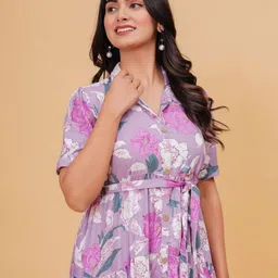 BAESD Floral Print Fit & Flare Dress image 3