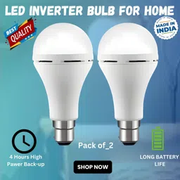 clairbell Rechargeable Emergency Bulb Inverter Bulb for home 4Hr battery backup_Pack2 S391 4 hrs Bulb Emergency Light-picture-45