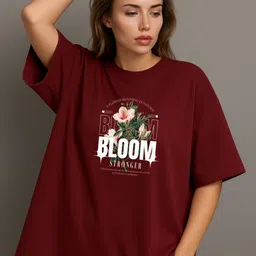 Moda Rapido Women Floral Printed T-shirt-picture-27