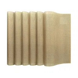 OBSESSIONS Beige 6 Pieces Textured Waterproof Table Placemats image 3