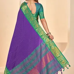 Panzora Woven Design Zari Handloom Saree image 5