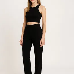 NU CLOTHS Women Relaxed High-Rise Pleated Trousers-picture-11