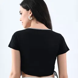 CLAFOUTIS Print Cotton Crop Top image 5