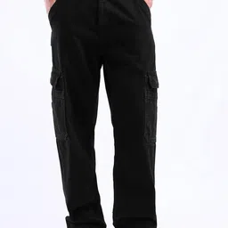 Flying Machine Men High-Rise Low Distress Stretchable Cargo Jeans-image-41
