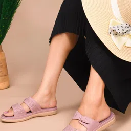 THE STHAPAK BLESS YOUR FEET Women Open Toe Flats with Buckles-picture-35