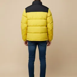 Mast & Harbour Men Polyester Puffer Jacket with Patchwork image 4