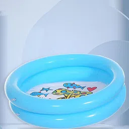 SYGA Blue & White Printed PVC Bath Tub-image-72