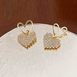 VAGHBHATT Heart Shaped Drop Earrings-picture-46