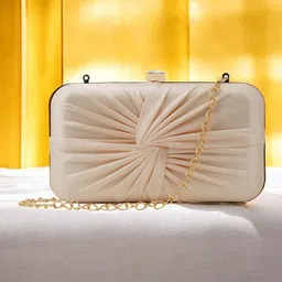 CRUSSET Textured Shoulder Strap Box Clutch-picture-18