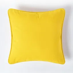Aurave Mustard 2 Pieces Pure Cotton 210 TC Soft & Comfortable Square Cushion Covers image 2