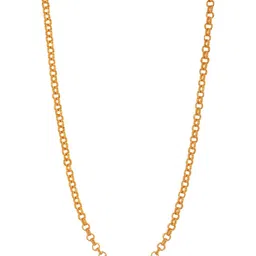 Jewels Nest Unisex Stainless Steel Gold-Plated Link Minimal Chain image 5