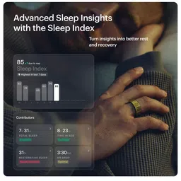 ULTRAHUMAN Unisex AIR Sleep and Fitness Tracker Smart Ring- (Size 5) image 3