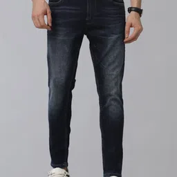 Voi Jeans Men Skinny Fit Low Distress Light Fade Stretchable Jeans-picture-10