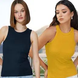 Unicus Apparel Pack Of 2 Sleeveless Crop Top image 4