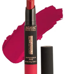 Inshine Originals Absolute Matte No Transfer Lipstick- Fuchsia In Rage 414-picture-14