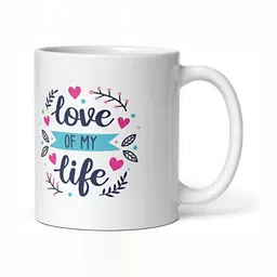 Mr UVD White & Blue Typography Printed Ceramic Glossy Mug- 350 ml-picture-11