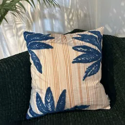LUSHLYF Rust & Teal Embroidered Square Cushion Covers-picture-26