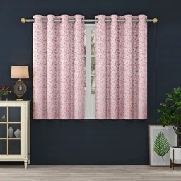 panipat textile hub 153 cm (5 ft) Jacquard Room Darkening Window Curtain (Pack Of 2) image 1