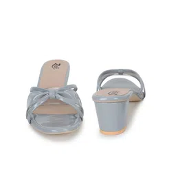 ZAIF Women Block Heel Sandals with Bows image 4