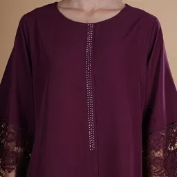 BAESD Round Neck Flared Sleeves Tunic With Trousers image 4