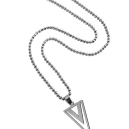 Utkarsh Silver-Plated Triangular Pendants with Chains image 2