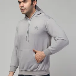apraa & parma Men Full Sleeve Solid Hooded Sweatshirt image 3