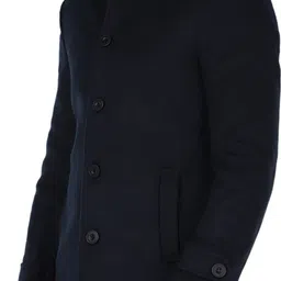 essentiele Woolen tweed Solid Coat For Men image 3