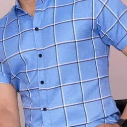 Metronaut Men Regular Fit Spread Collar Windowpane Checked Cotton Casual Shirt image 2