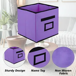 Aura Purple & Pink 2 Pieces Plain Multi-Utility Organisers image 4