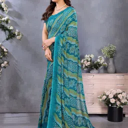 Moda Rapido Bandhani Printed Saree image 4