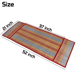 HOKIPO Red & Blue Woven Fridge Cover Top image 5
