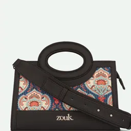 alt by zouk ZOUK Zoe Kovil Ethnic Motifs Textured Structured Jute Sling Bag-picture-37