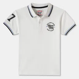 R&B Boys Typography Printed Polo Collar Cotton Regular Fit Tshirt-picture-25