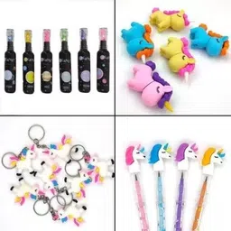 johnnie boy Unicorn Designed Pencil Box Pouch and All Accessories For Kids Unicorn Designed Art Canvas Pencil Box image 4