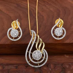 Anouk Gold-Plated Stone-Studded Jewellery Set image 2