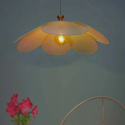 Ben Beige Steel Hanging Light by Fos Lighting-picture-28