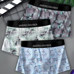 americanviber Pack of 3 Floral Print Men Brief-picture-24