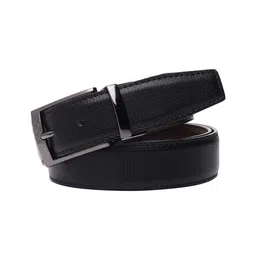 Kastner Men Black & Brown Textured Reversible Formal Belt image 5