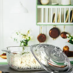 GOODHOMES Transparent Glass Bake & Serving Pot With Lid image 5