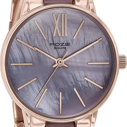 Sonata Poze Color Sway Quartz Blush Round Dial Women's Watch Analog Watch - For Women SP80051KM04W|SP80051KM04W|SP80051KM04W image 2