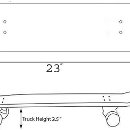 yasamazing Kids adults big strong outdoor playing skating board skateboard 7 to 20+ years 5.42 inch x 23.42 inch Skateboard image 5