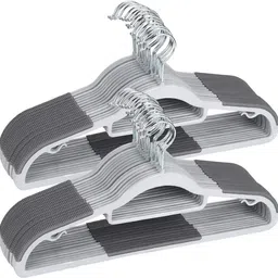 on gate Plastic Hangers Heavy Duty Dry Wet Clothes Hangers Plastic Dress Pack of 5 Hangers ForDress-picture-25