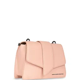 United Colors of Benetton PU Structured Sling Bag image 3
