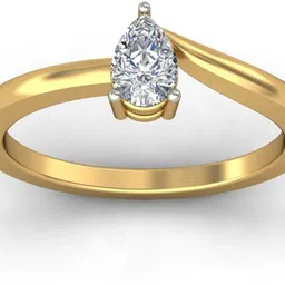 avsar AVR596YB 14kt Cubic Zirconia Yellow Gold ring-image-57