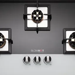 blowhot Prism 3 Burner, Battery Operated Built – In, Gas Hob Toughened Glass Top Glass, Aluminium Automatic Hob-picture-28