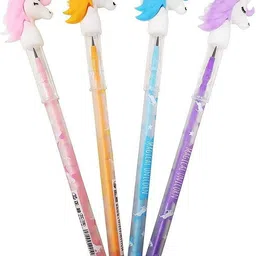 tishna Trendy Unicorn Push Pencils for kids Birthday Parties Return Gift, (set of 4) Pencil-picture-24