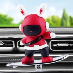 wleworldlookenterprises ™ Skater Bunny Floating Red Long-Lasting & Unique Car Decoration Diffuser-picture-19